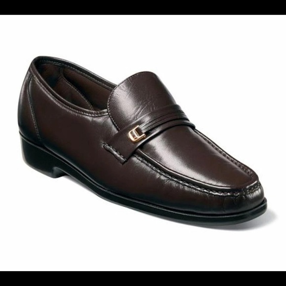 Florsheim Riva Mocassini Slip-On Uomo – Pelle Nera, Tecnologia Comfortech, Suola Leggera, Taglia 47 EU